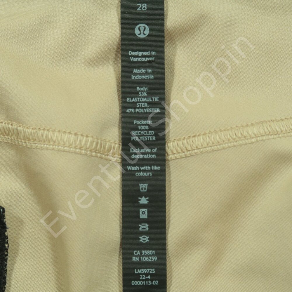 Lululemon ABC Pants Mens 28 Tan Slim Fit 5 Pocket Warpstreme - Picture 6 of 8